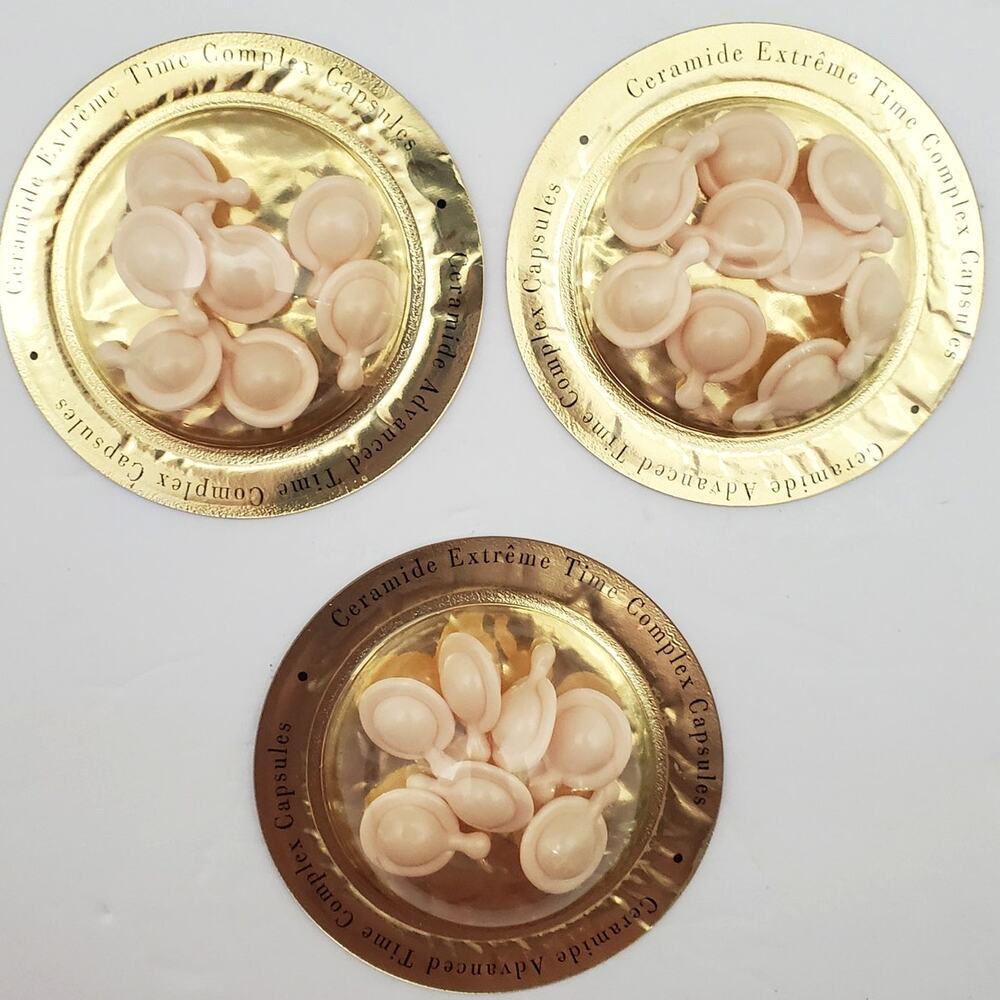 Lot of 3 Elizabeth Arden Advanced Ceramide Time Complex 23 Capsules .11 fl oz